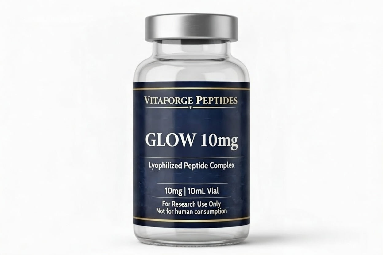 GLOW Peptide Blend | GHK-Cu TB-500 BPC-157 Research VitaForge Peptides GLOW Peptide Blend | GHK-Cu TB-500 BPC-157 Research VitaForge Peptides